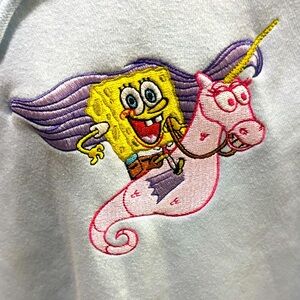 Light Blue SpongeBob SquarePants Hoodie